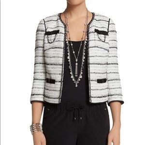 NWT White House Black Market Novelty Tweed Jacket